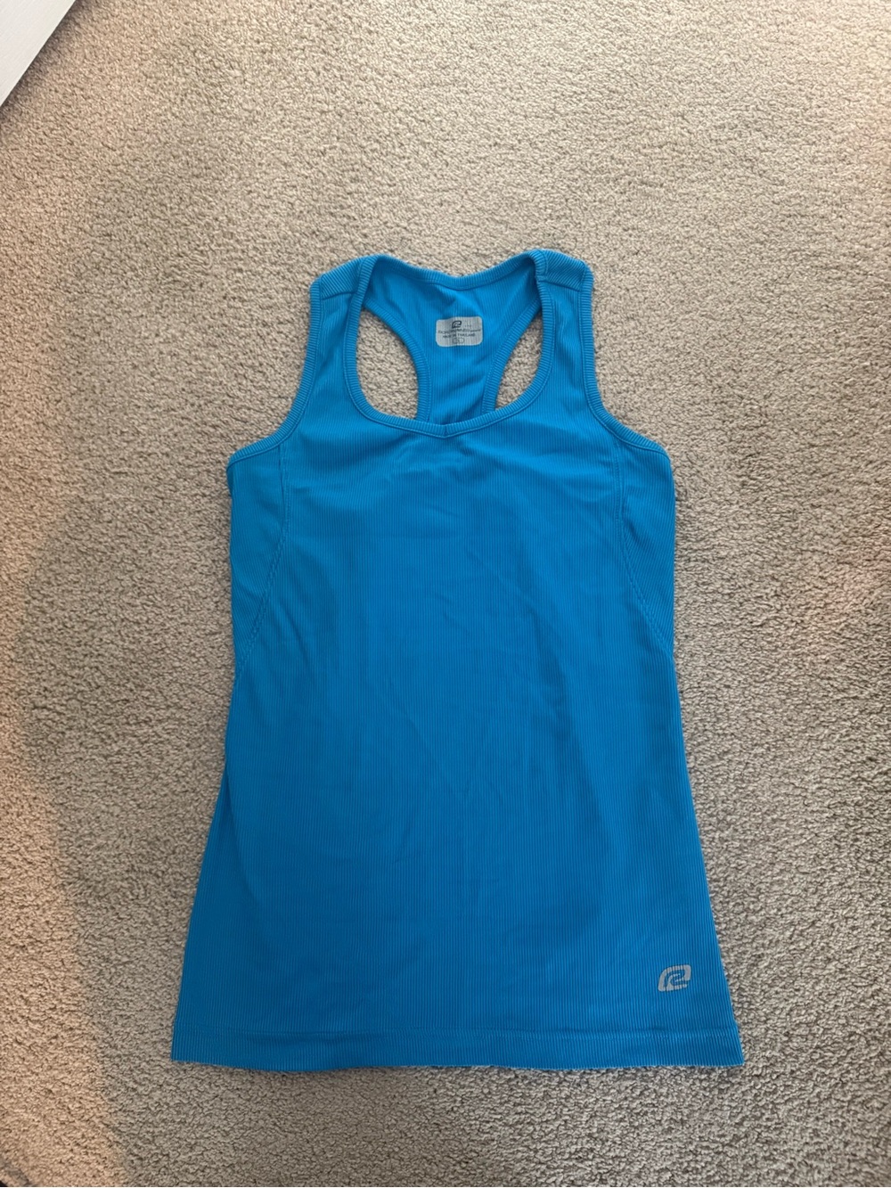 Athletic Blue Racerback Tank Top - Women's